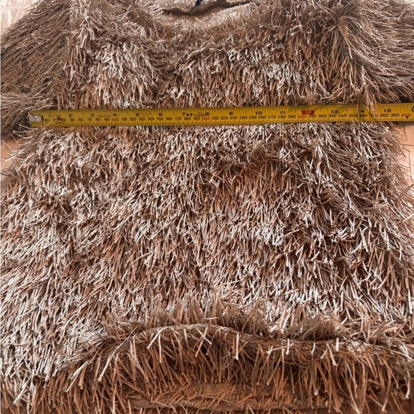 Zara Tan Short Sleeve Fringe Top - Picture 7 of 11